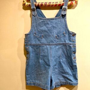 Denim Bib Overall Shorts Size 7/8